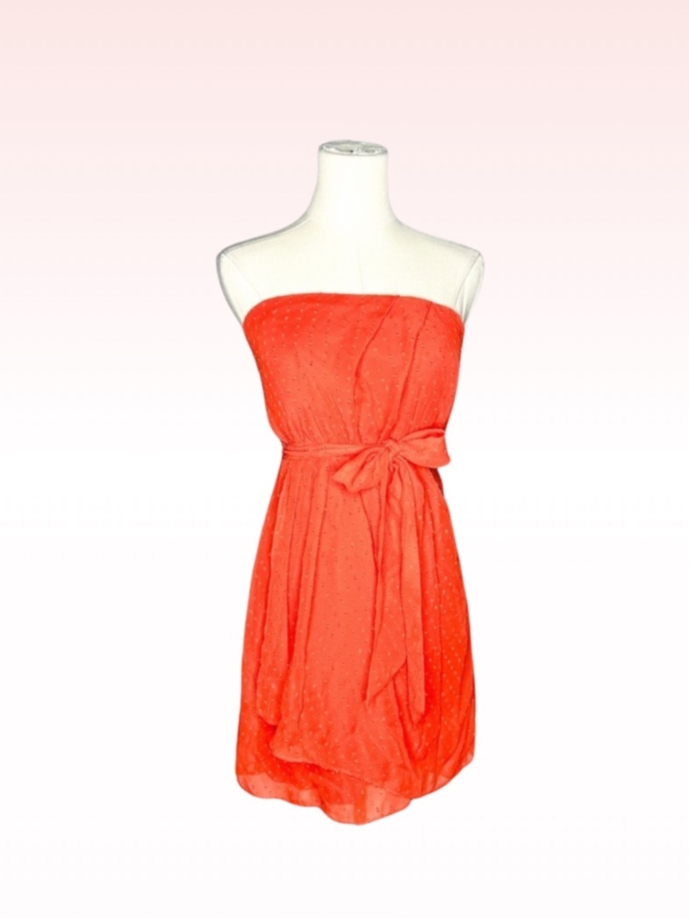 EXPRESS Orange Strapless Mini Dress (Sz 2)